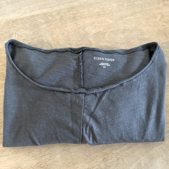 Eileen Fisher Oversized Tee boatneck drop shoulder - Small - Picture 2 of 5